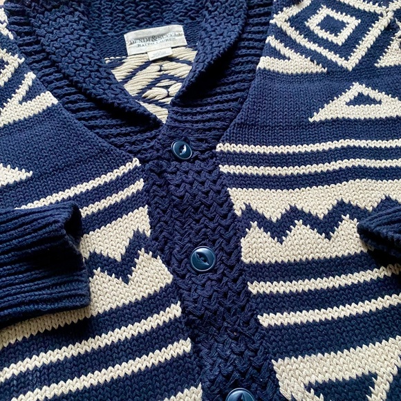 Denim & Supply Ralph Lauren Navy and Cream Cardigan - Picture 3 of 8
